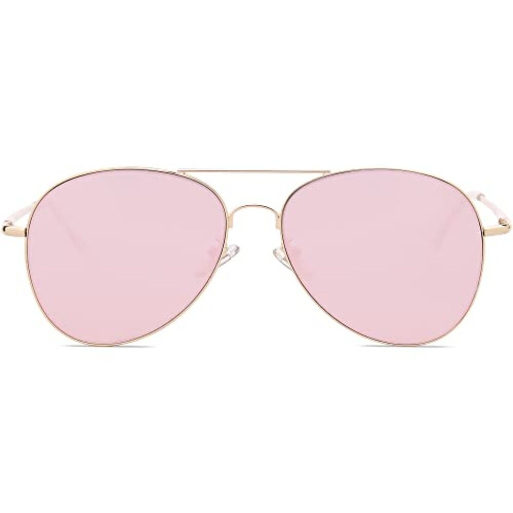 Classic Aviator Sunglasses Metal Frame UV400 Protection Spring Hinges - Picture 3 of 8